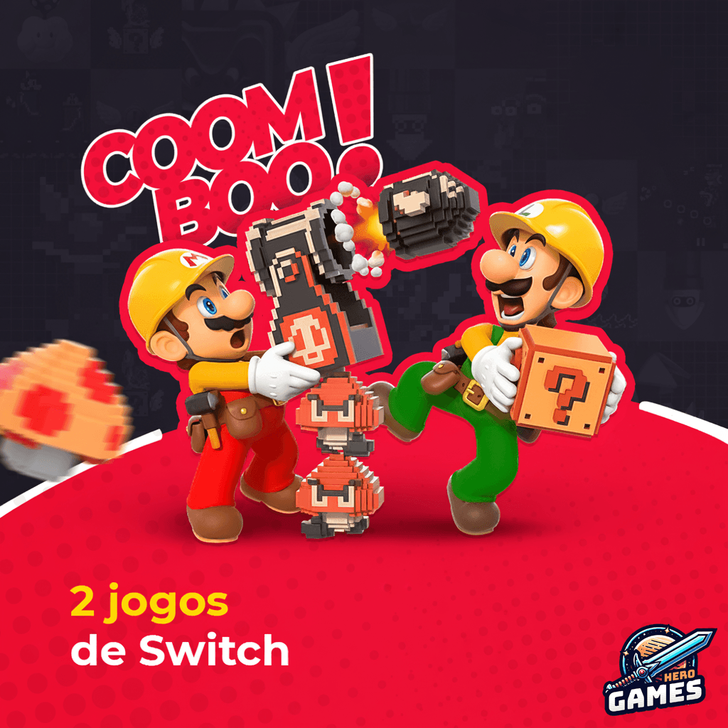 Combo de Jogos 2 in 1 – Licença Vip – Nintendo Switch – Mídia Digital