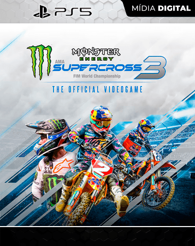 Monster Energy Supercross – The Official Videogame 3 – PS5 – Mídia Digital
