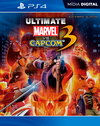 Ultimate Marvel vs. Capcom 3 – PS4 – Mídia Digital