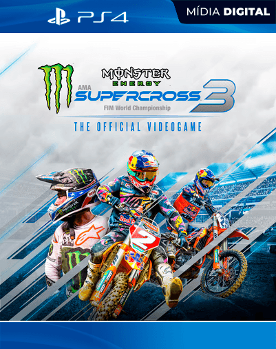 Monster Energy Supercross – The Official Videogame 3 – PS4 – Mídia Digital