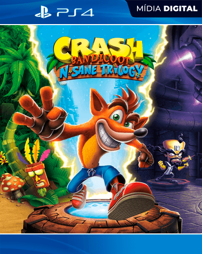 Crash Bandicoot N. Sane Trilogy – PS4 – Mídia Digital