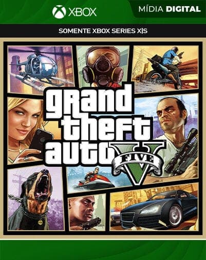 GTA 5 Grand Theft Auto V – Xbox Series XS – Mídia Digital