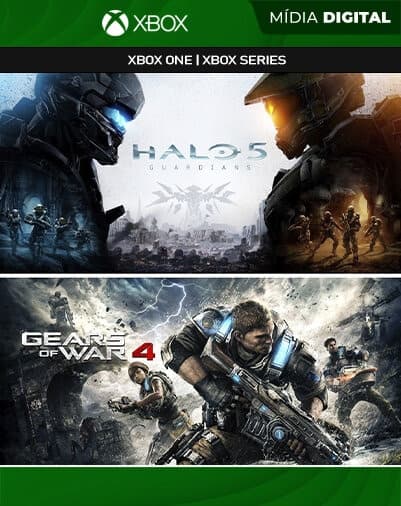 Pacote Gears of War 4 e Halo 5: Guardians – Xbox One / XS – Mídia Digital