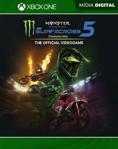 Monster Energy Supercross – The Official Videogame 5 – Xbox One / XS – Mídia Digital