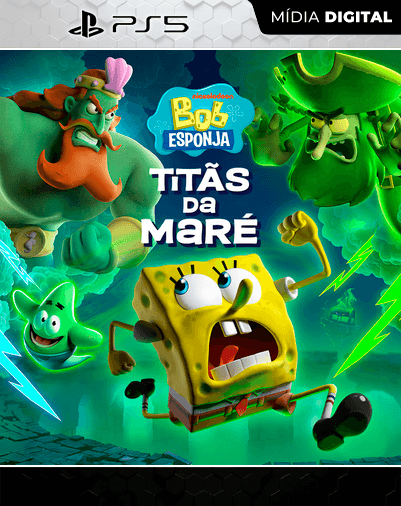 Bob Esponja: Titãs da Maré – PS5 – Mídia Digital