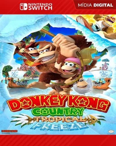 Donkey Kong Country Tropical Freeze – Nintendo Switch – Mídia Digital