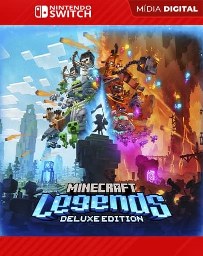 Minecraft Legends Deluxe Edition – Nintendo Switch – Mídia Digital