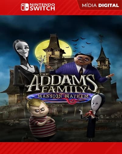 The Addams Family: Mansion Mayhem – Nintendo Switch – Mídia Digital