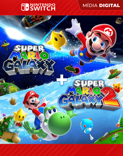 Super Mario Galaxy + Super Mario Galaxy 2 – Nintendo Switch – Mídia Digital