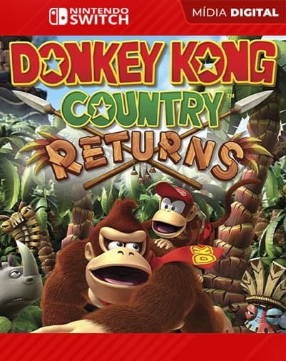 Donkey Kong Country Returns HD – Nintendo Switch – Mídia Digital