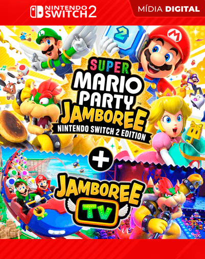 Super Mario Party Jamboree + Jamboree TV – Nintendo Switch 2 – Mídia Digital