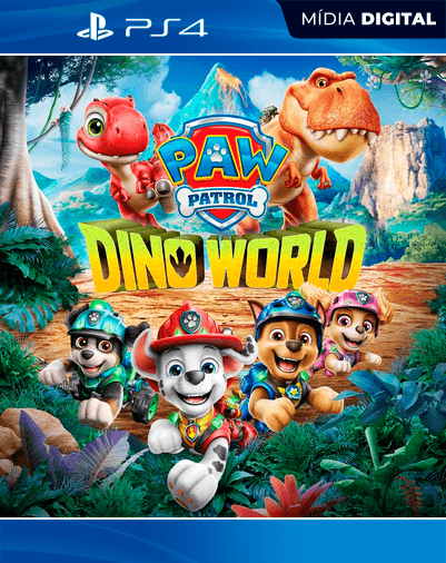 Patrulha Canina – O Mundo dos Dinossauros – PS4 – Mídia Digital