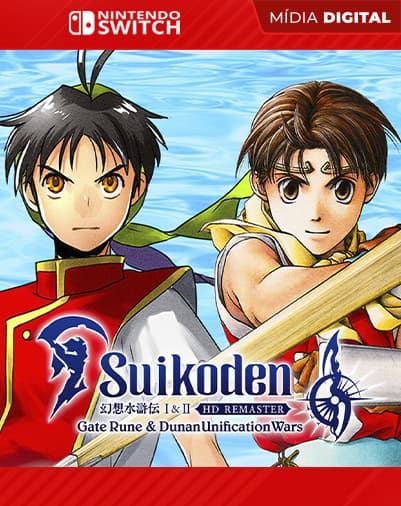 Suikoden I&II HD Remaster Gate Rune and Dunan Unification Wars – Nintendo Switch – Mídia Digital