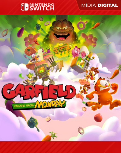 Garfield - Escape From Monday - Nintendo Switch - Mídia Digital